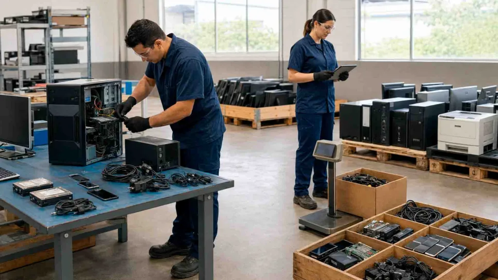 Como funciona a avaliação de lixo eletrônico de empresas?