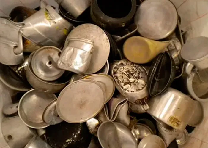 Sucata de panelas de alumínio